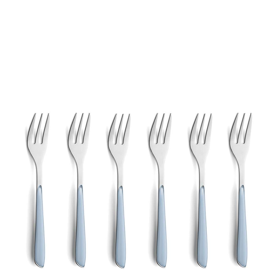 PRISMA cake fork set 6-piece sky blue