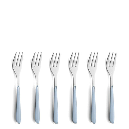 PRISMA cake fork set 6-piece sky blue