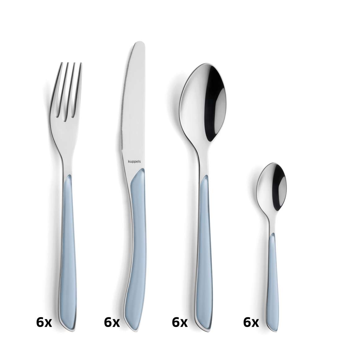 PRISMA cutlery set 24-piece sky blue
