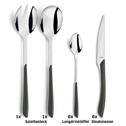 PRISMA cutlery set 44-piece slate grey