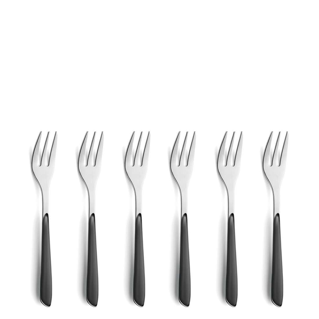 PRISMA cake fork set 6-piece slate grey