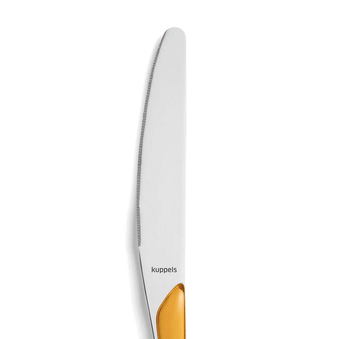 PRISMA dinner knife full handle mustard yellow