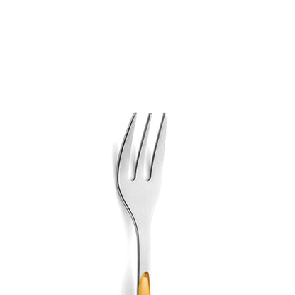 PRISMA cake fork set 6-piece mustard yellow