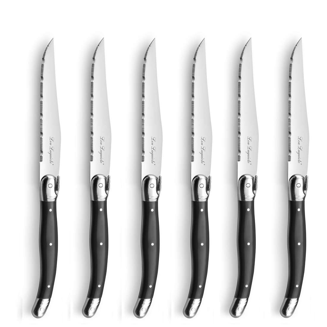 LAGUIOLE / TRADITION steak knife set 6-piece anthracite