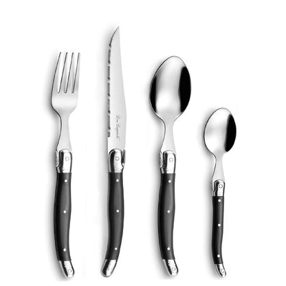 LAGUIOLE / TRADITION cutlery set 24-piece anthracite