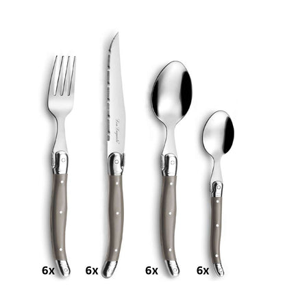 LAGUIOLE / TRADITION cutlery set 24-piece taupe