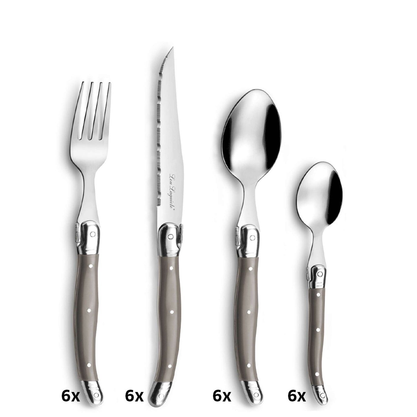 LAGUIOLE / TRADITION cutlery set 24-piece taupe