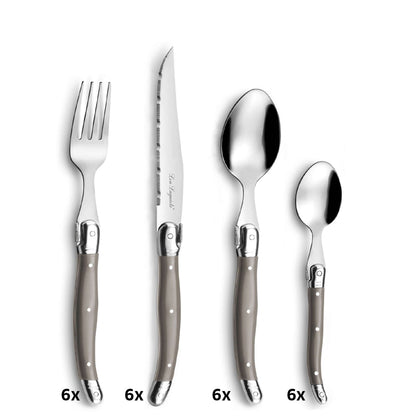LAGUIOLE / TRADITION cutlery set 24-piece taupe