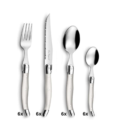 LAGUIOLE / TRADITION cutlery set 24-piece pearl
