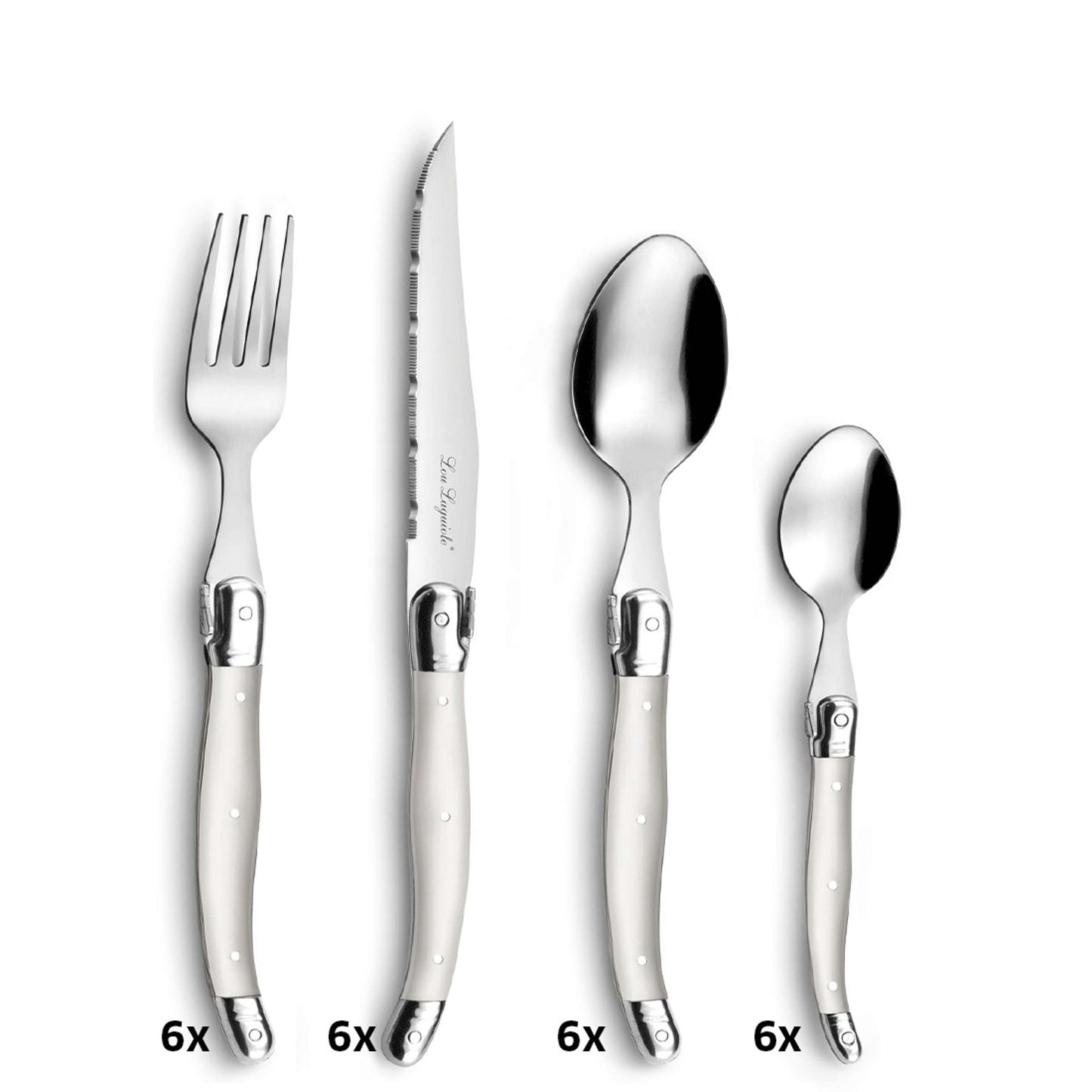 LAGUIOLE / TRADITION cutlery set 24-piece pearl
