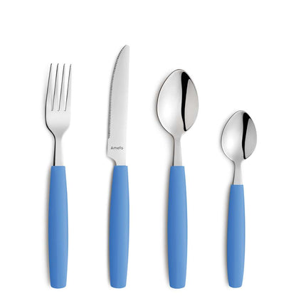 VALOA cutlery set 16-piece light blue