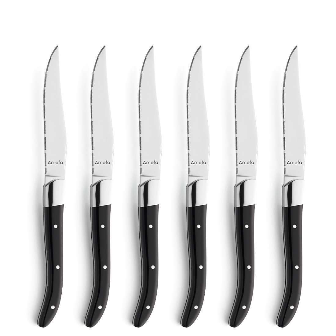 ROYAL STEAK steak knife set 6-piece black