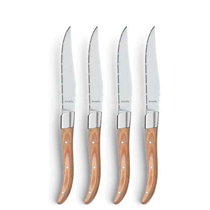 ROYAL STEAK steak knife set 4-piece wood