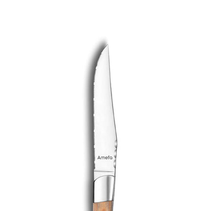 ROYAL STEAK steak knife set 4-piece wood