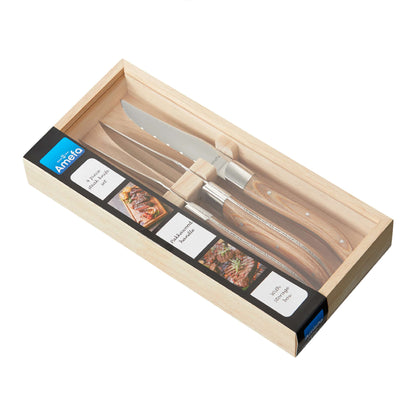 ROYAL STEAK Steakmesser Set 4-teilig holz