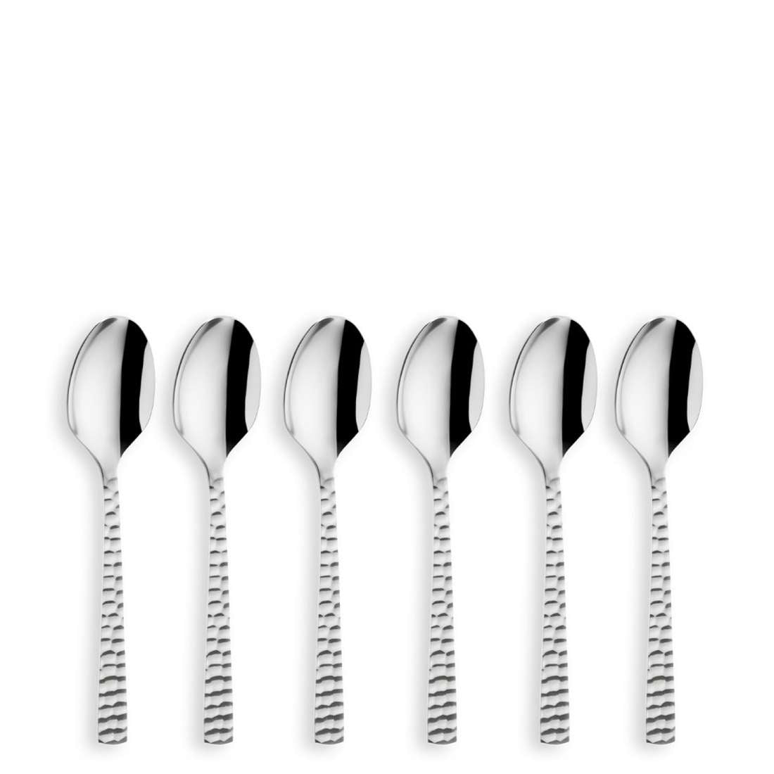 FELICITY mocha/espresso spoon set, 6 pieces