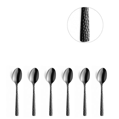 FELICITY Mocca-/Espressolöffel Set 6-teilig PVD schwarz