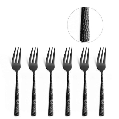 FELICITY cake fork set 6-piece PVD black