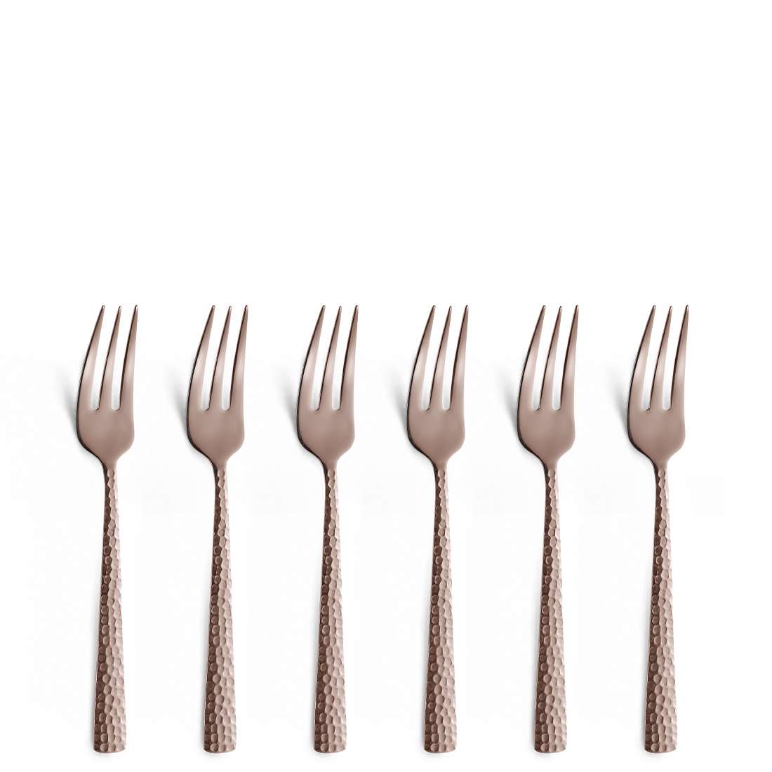 FELICITY cake fork set 6-piece PVD rose