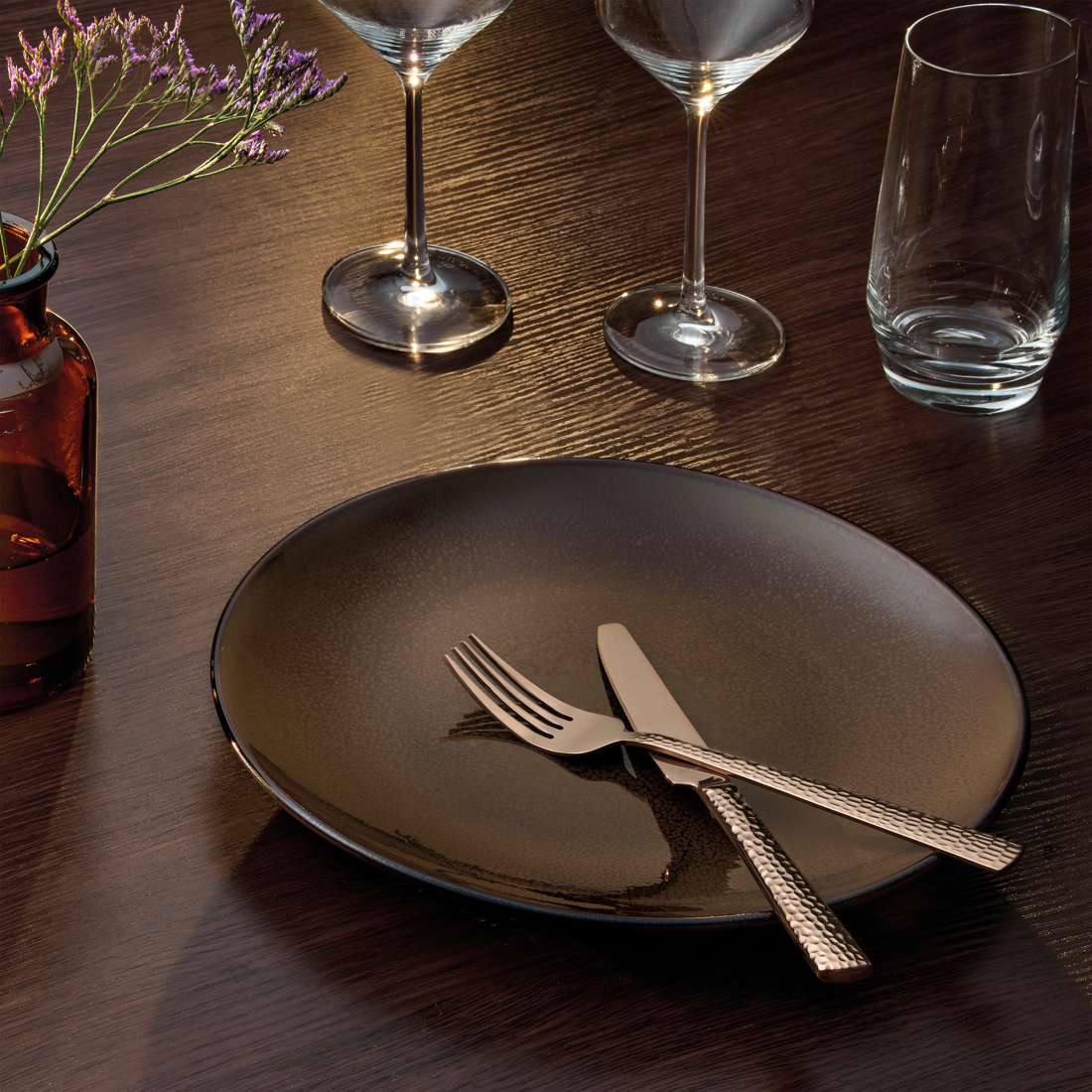 FELICITY cutlery set 24-piece PVD rose