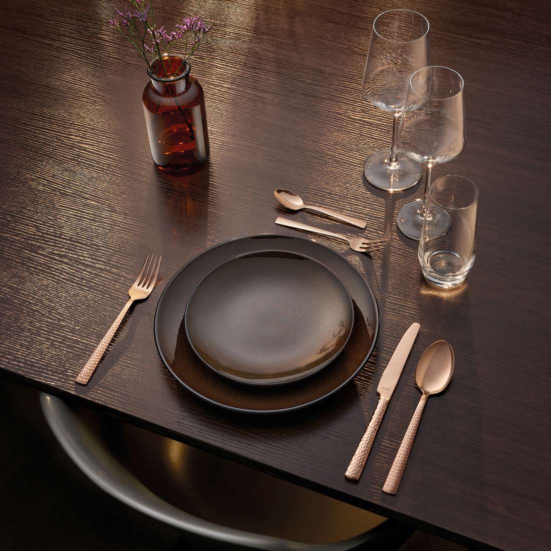 FELICITY cake fork set 6-piece PVD rose