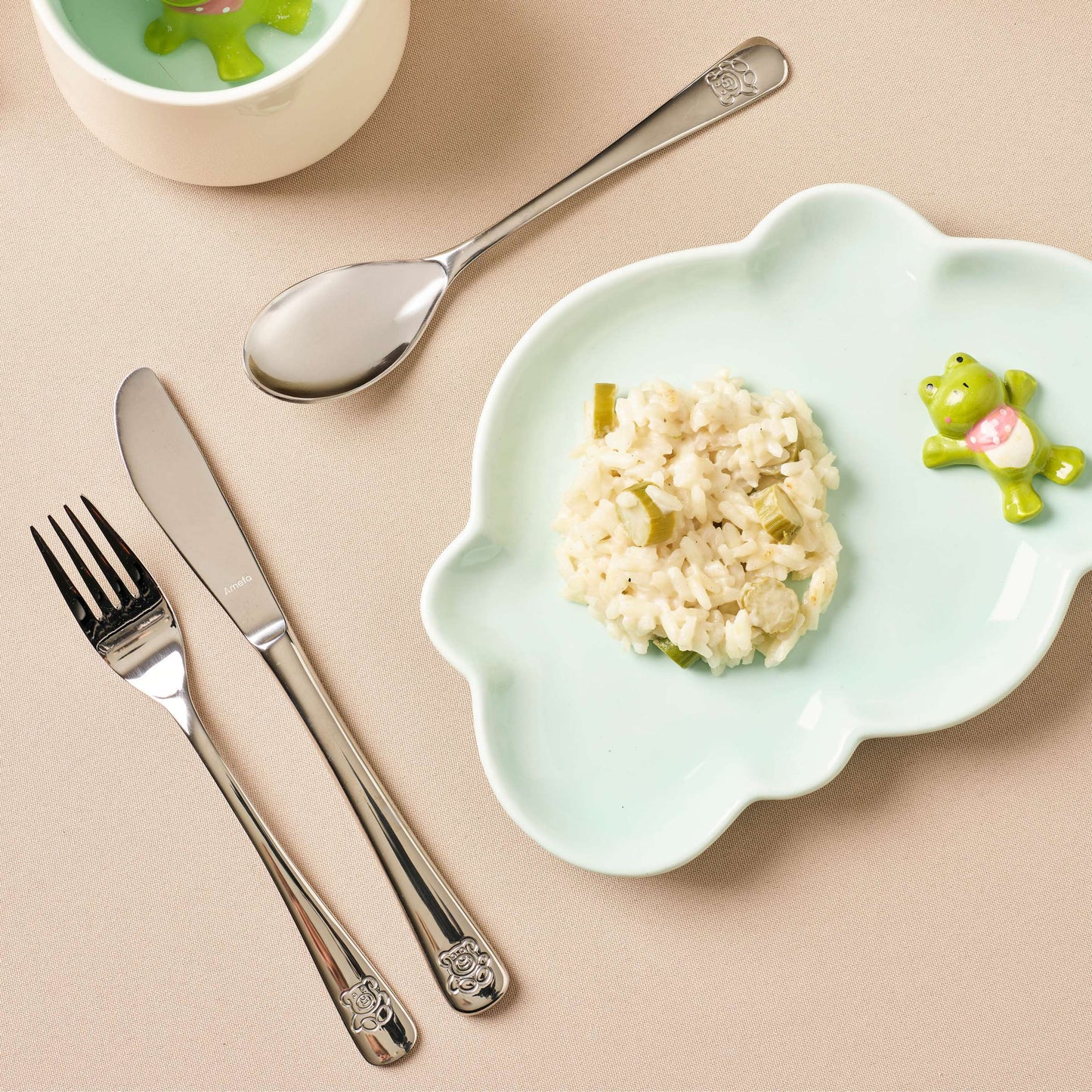 TEDDY BEAR Kinderbesteck Set 4-teilig