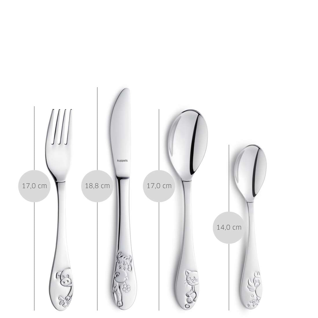 FARMHOUSE FRIENDS children's cutlery set, 4 pieces