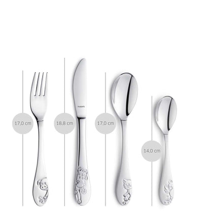 FARMHOUSE FRIENDS children's cutlery set, 4 pieces