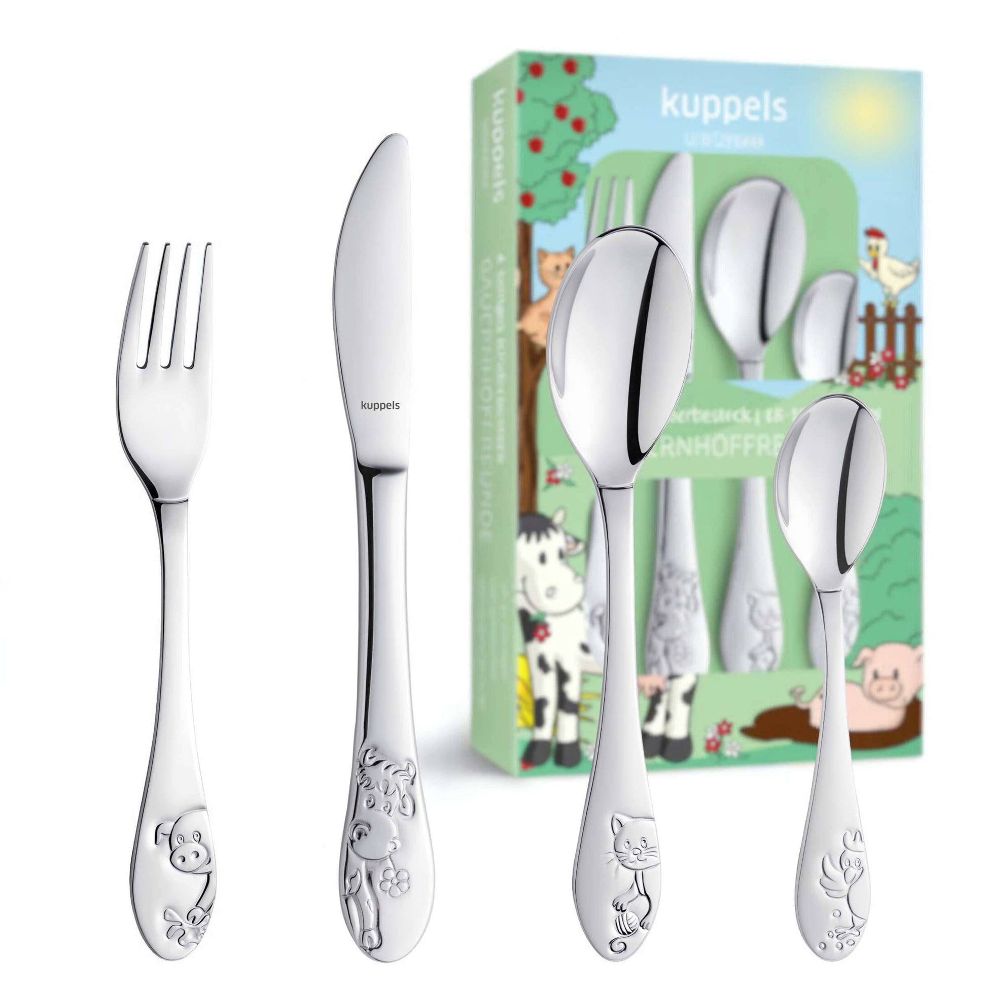 BAUERNHOFFREUNDE Kinderbesteck Set 4-teilig - Bestecke.de
