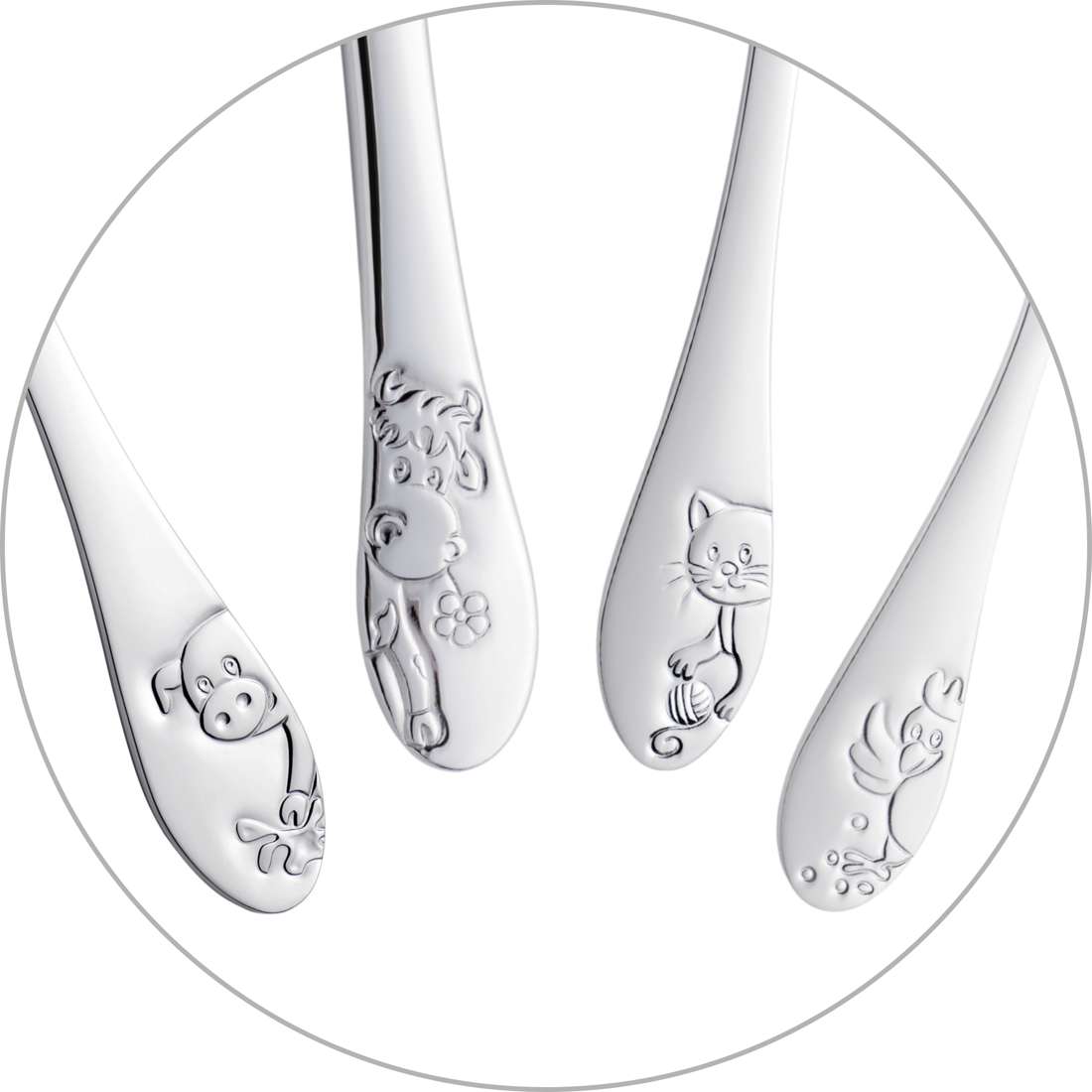 FARMHOUSE FRIENDS children's cutlery set, 4 pieces