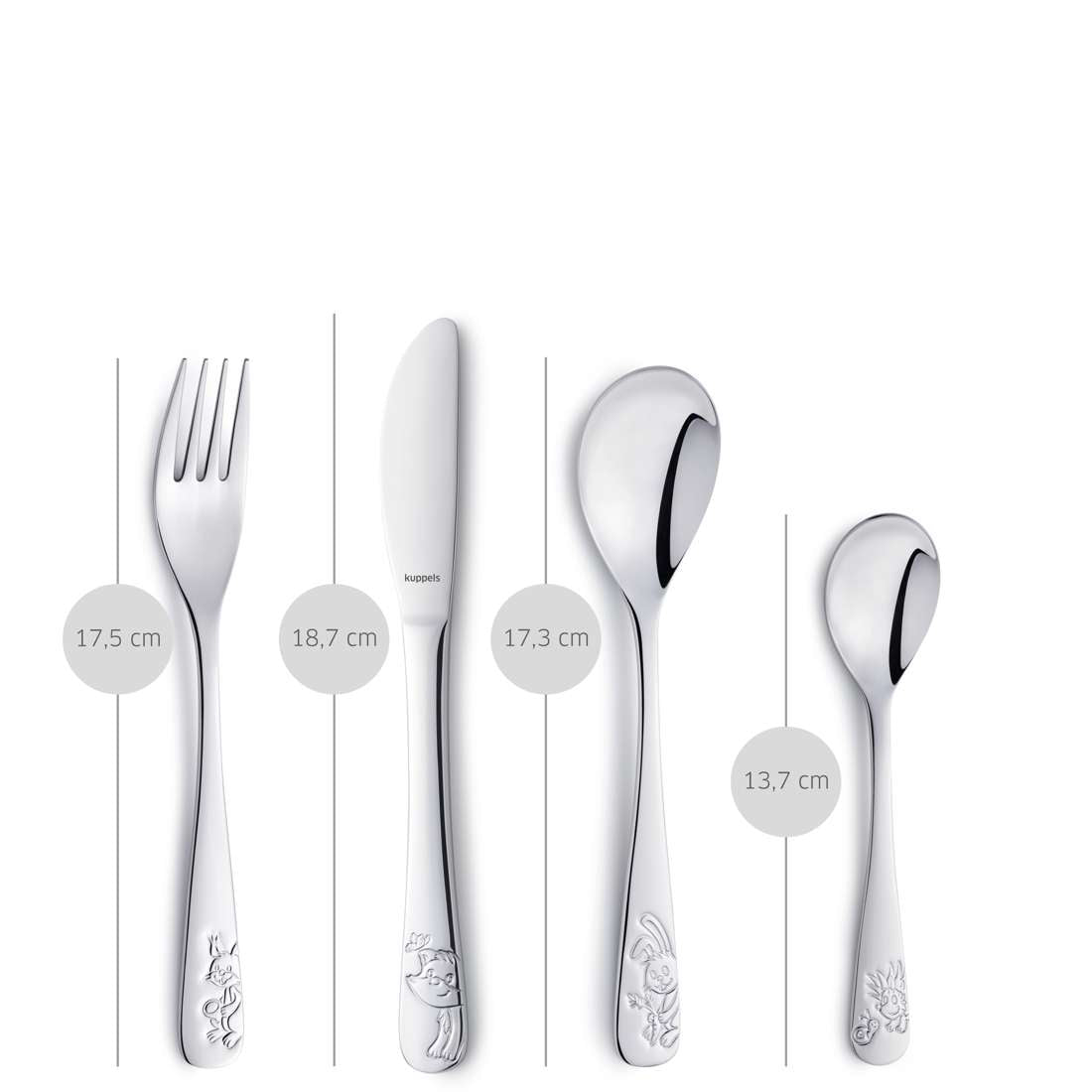 WALDFREUNDE children's cutlery set 4-piece