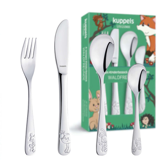 WALDFREUNDE Kinderbesteck Set 4-teilig - Bestecke.de