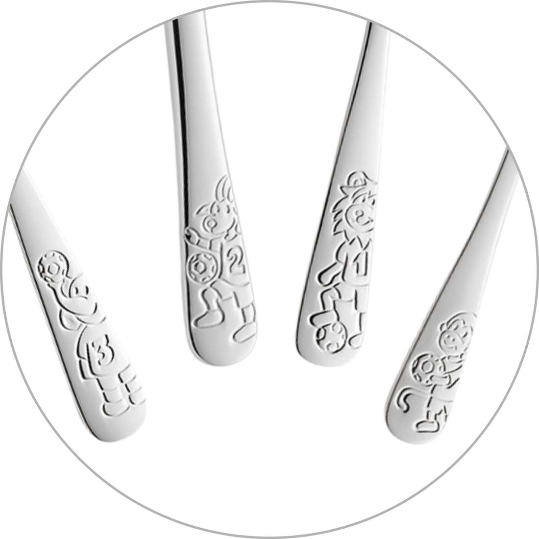 FOOTBALL FRIENDS children's cutlery set, 4 pieces
