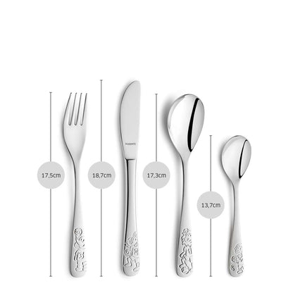 FOOTBALL FRIENDS children's cutlery set, 4 pieces