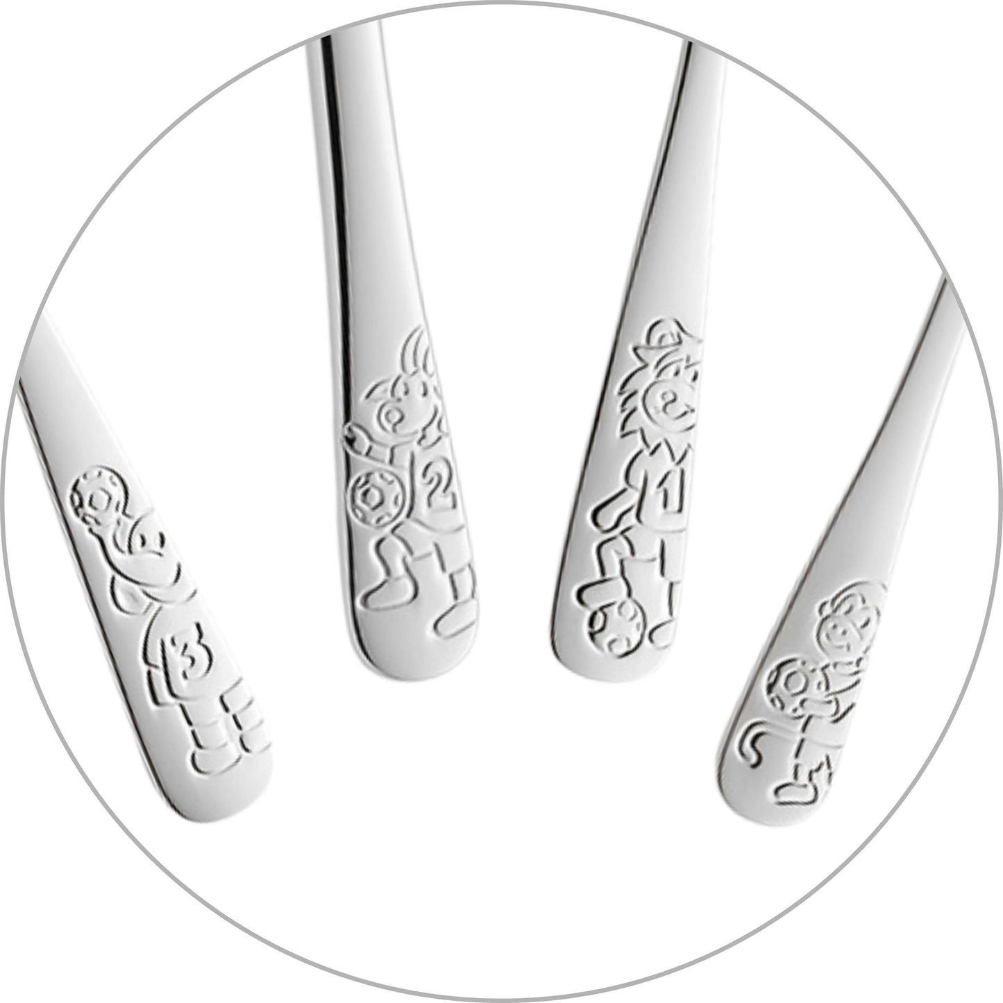 FUßBALLFREUNDE Kinderbesteck Set 4-teilig