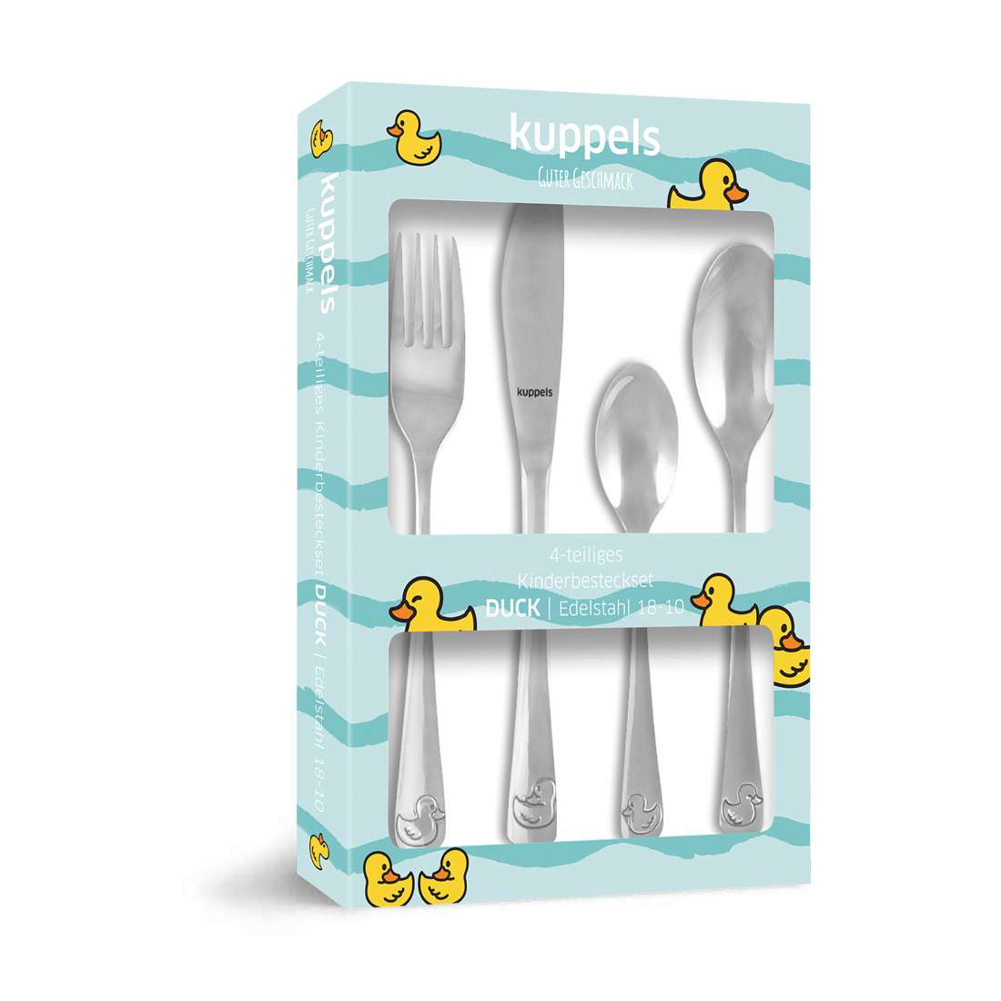 DUCKS children's cutlery set, 4 pieces