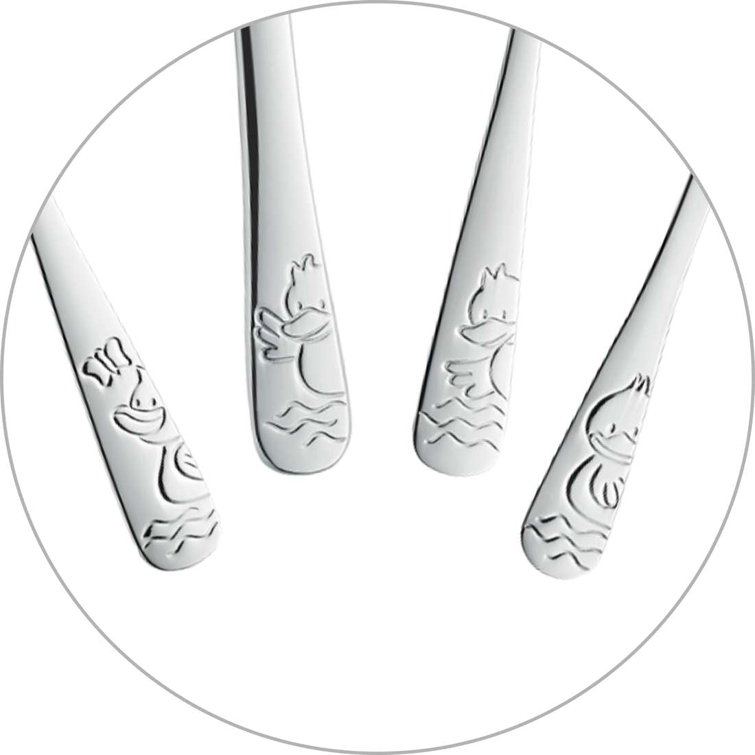 DUCK children's cutlery set 4-piece