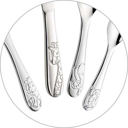 JUNGLE ANIMALS children's cutlery set, 4 pieces