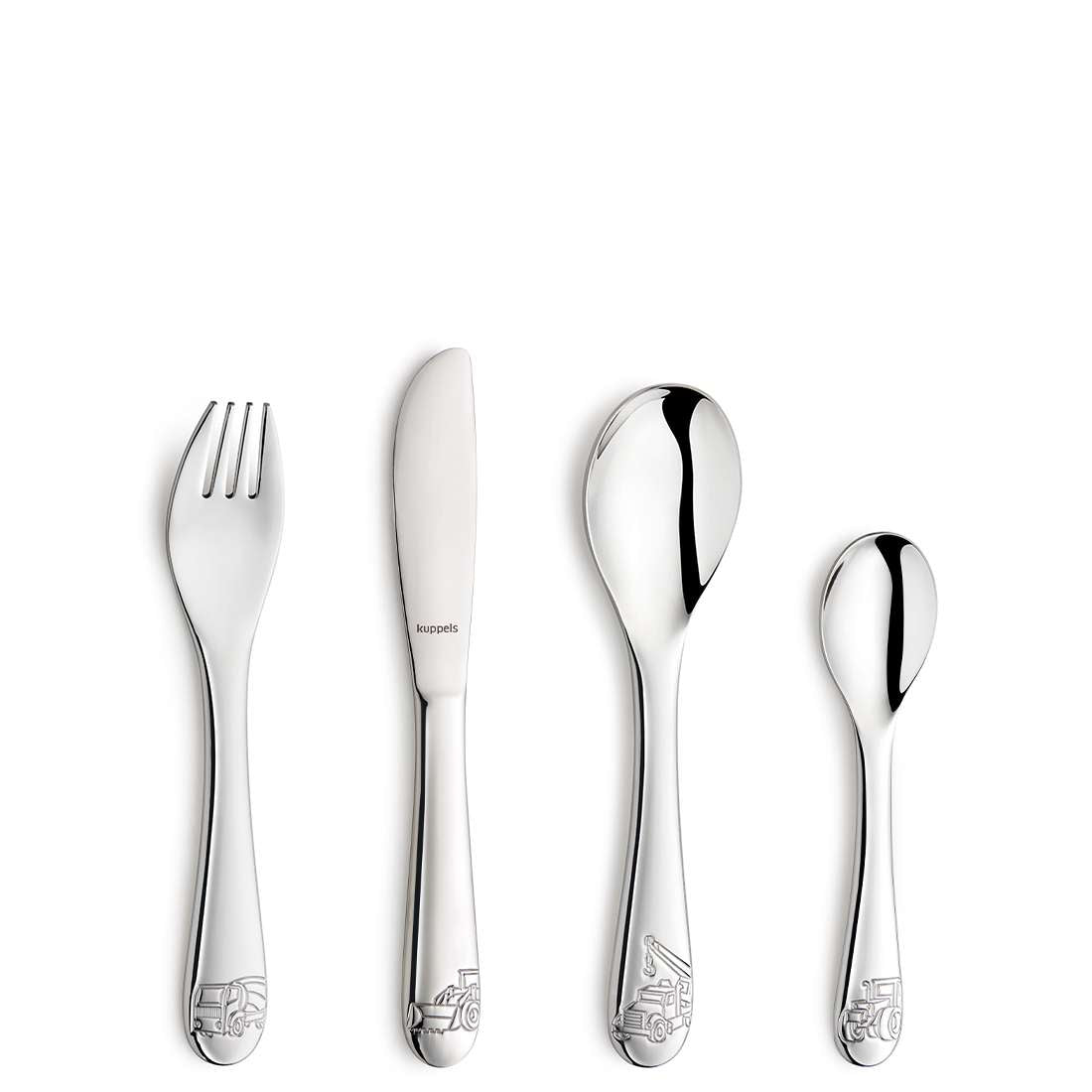 CONSTRUCTION SITE HEROES children's cutlery set 4-piece
