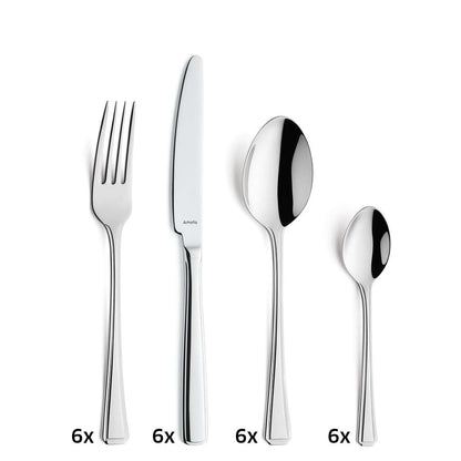 RITA cutlery set 24-piece silver
