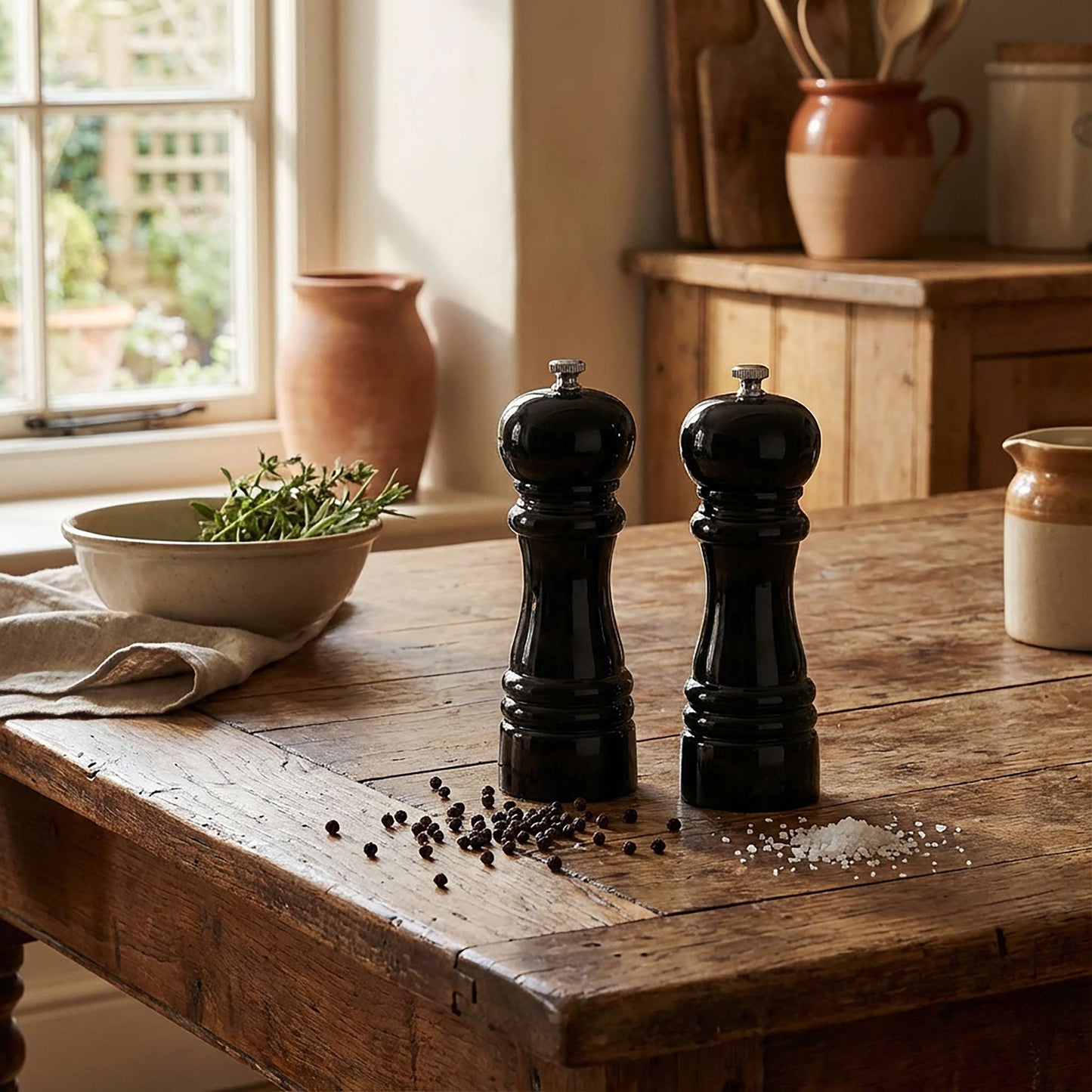 MODERN Salz-/Pfeffermühle Set 2-teilig schwarz