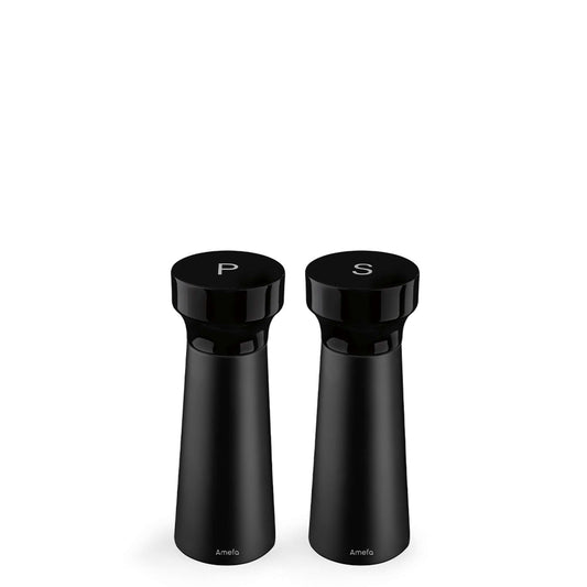 MODERN WOOD Salz-/Pfeffermühle Set 2-teilig schwarz