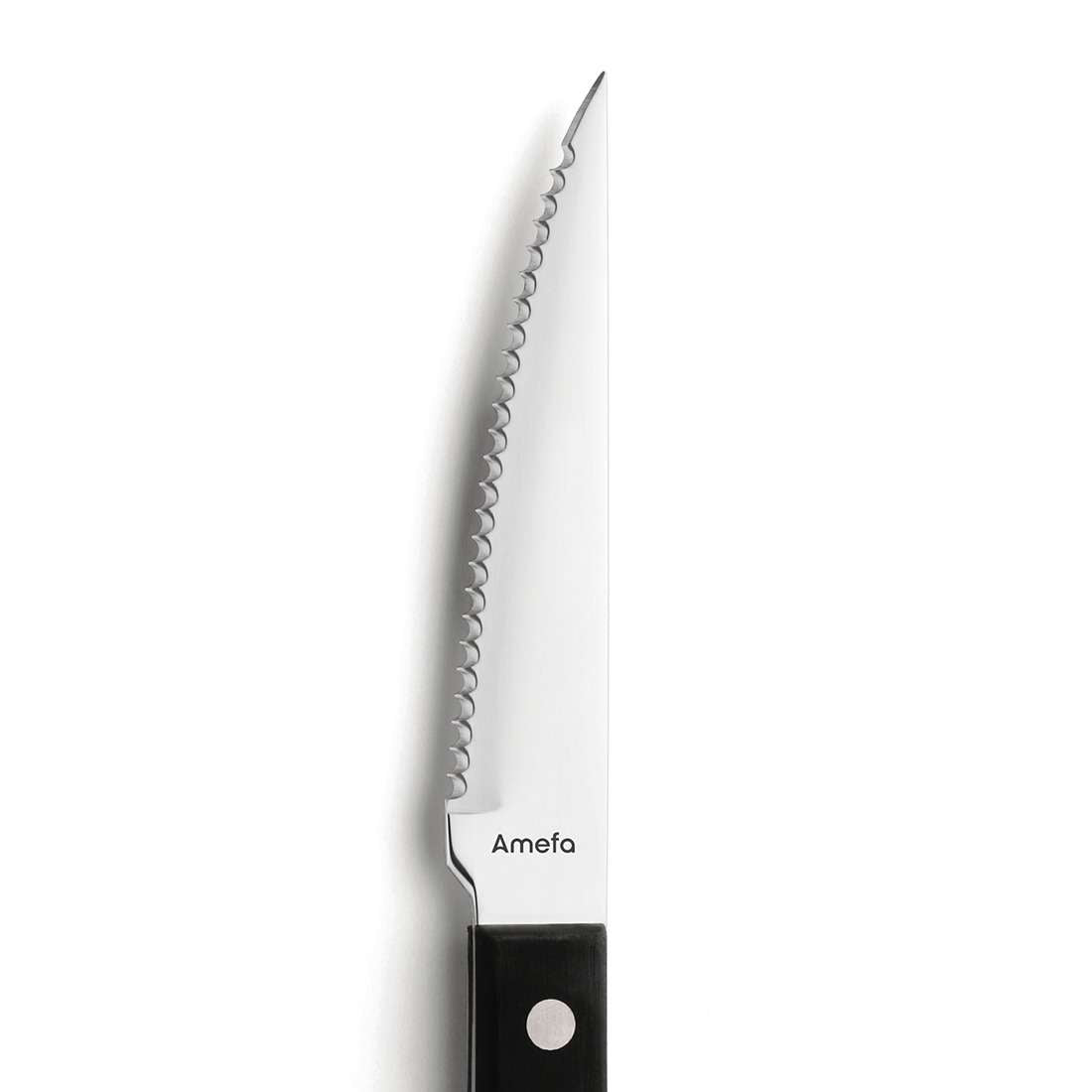 PIZZA steak knife set 6-piece black