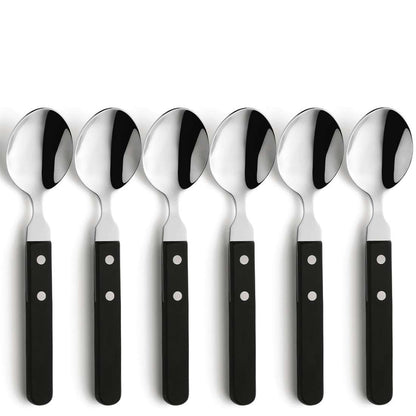 PIZZA menu spoon set 6-piece black