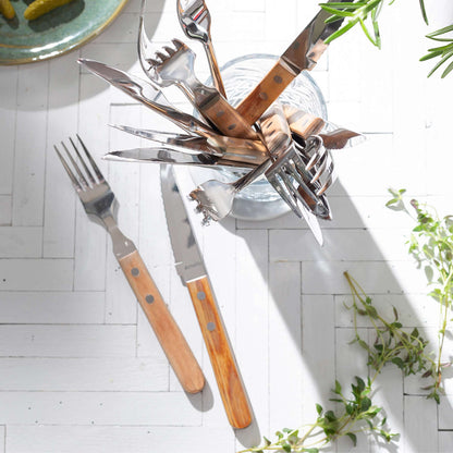 PIZZA Steakmesser Set 6-teilig holz