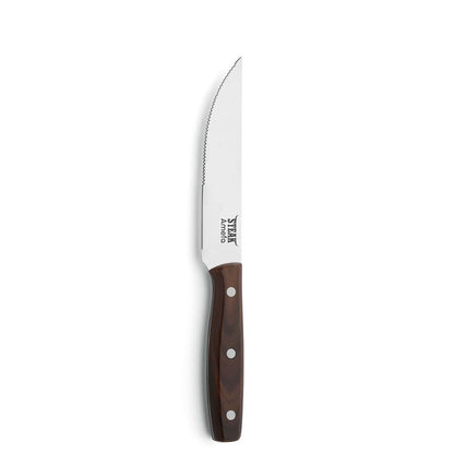 PORTERHOUSE steak knife full handle wood