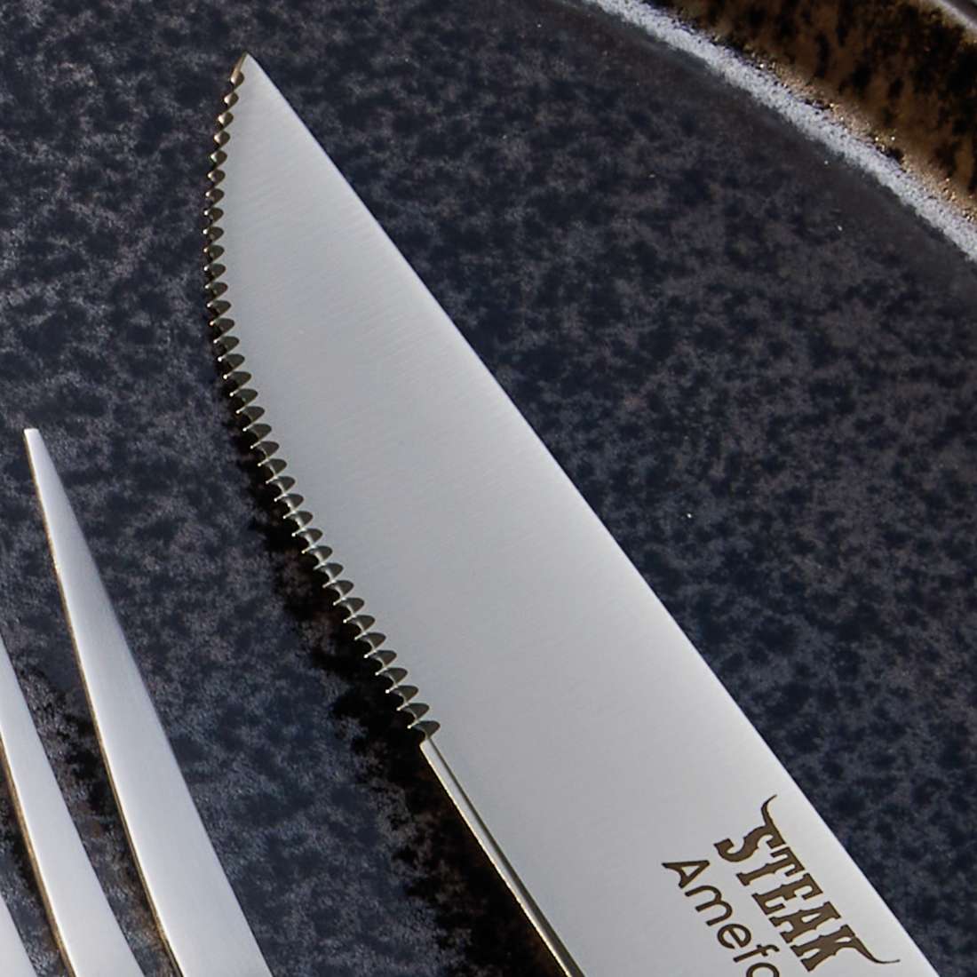 PORTERHOUSE steak cutlery set 4-piece wood