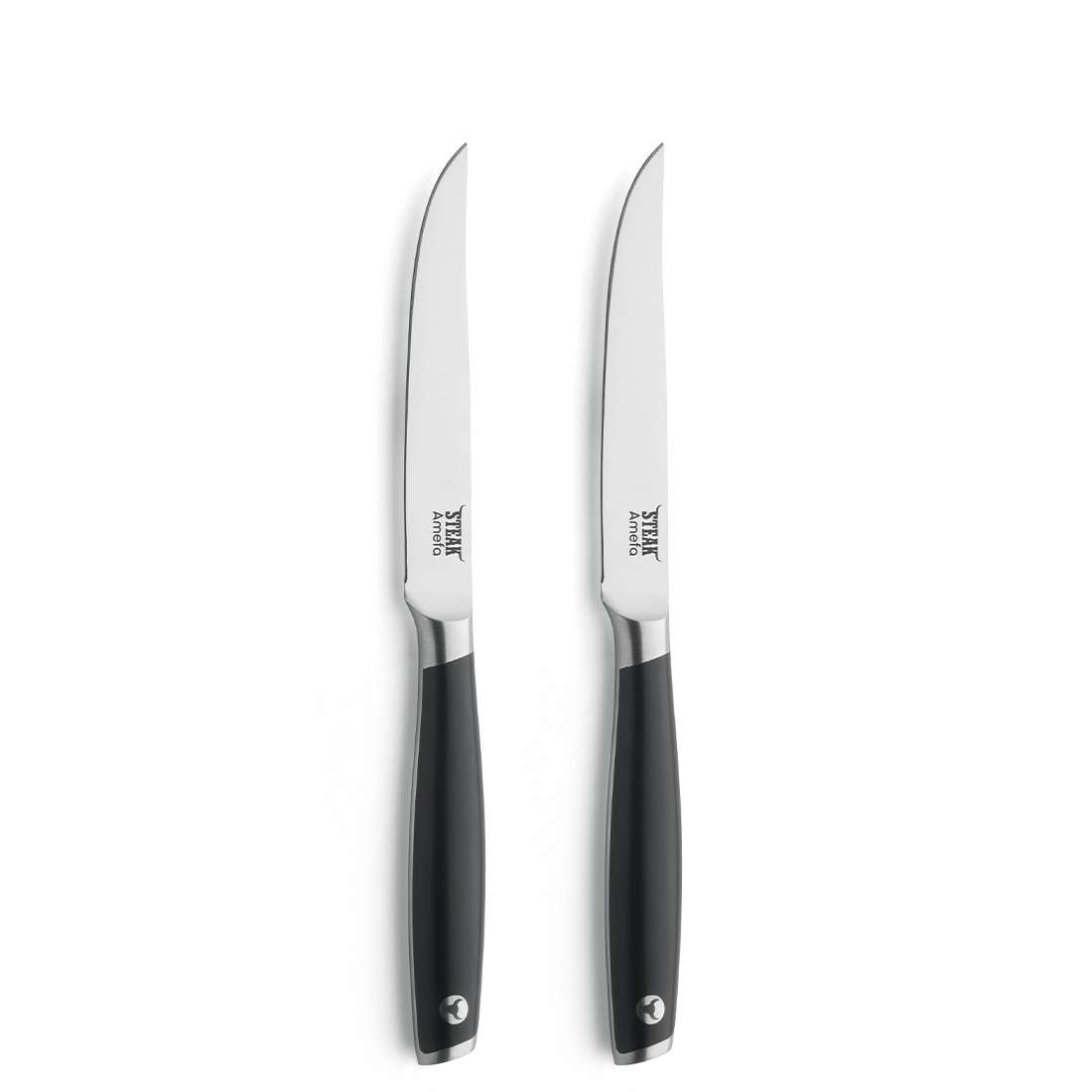 TENDERLOIN steak knife set, 2 pieces, black