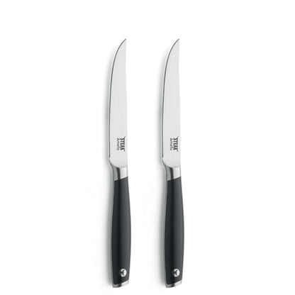 TENDERLOIN steak knife set, 2 pieces, black