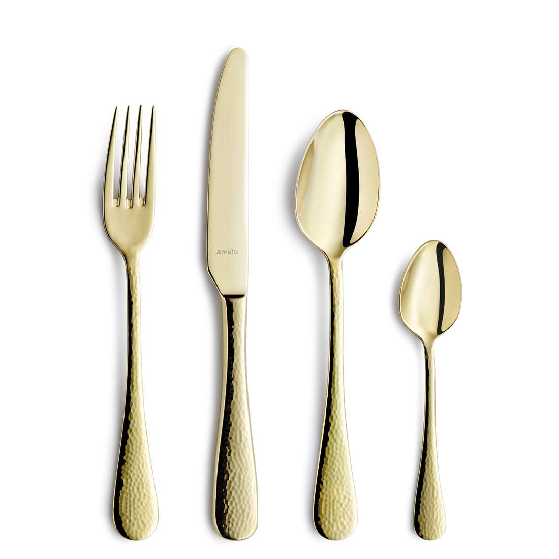 SIERRA cutlery set 24-piece PVD champagne